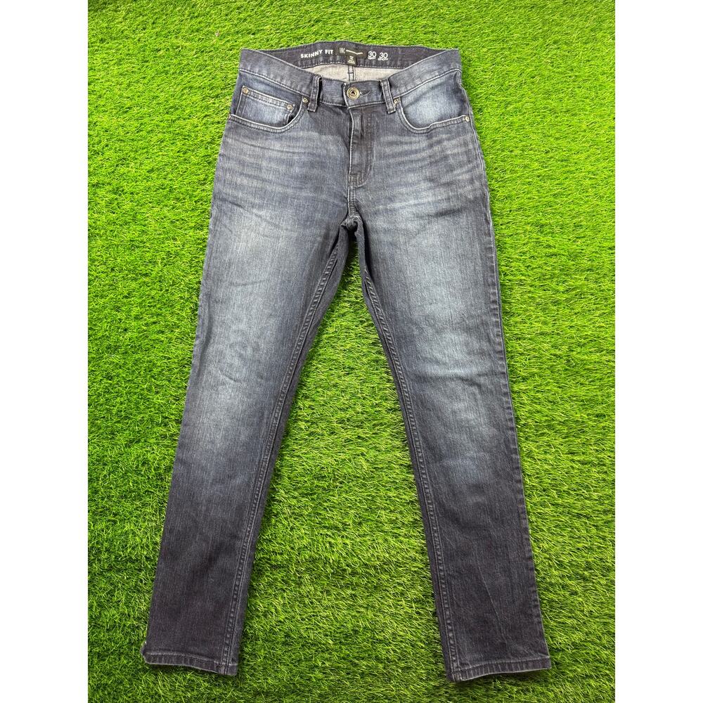 INC International Concepts Men's 30x30 Skinny Fit Dark Wash Denim Jeans Zip Fly